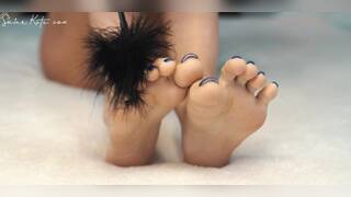 Awesome Feet And Hands, Feather Tease And Oil Massage Close Up