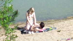 Real Teen Couple On German Beach Voyeur Fuck By Strange