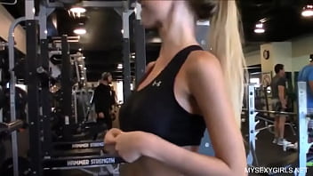 Sexy Blonde Teen Flashing At The Gym Sexy Blonde Teen Flashing At The Gym